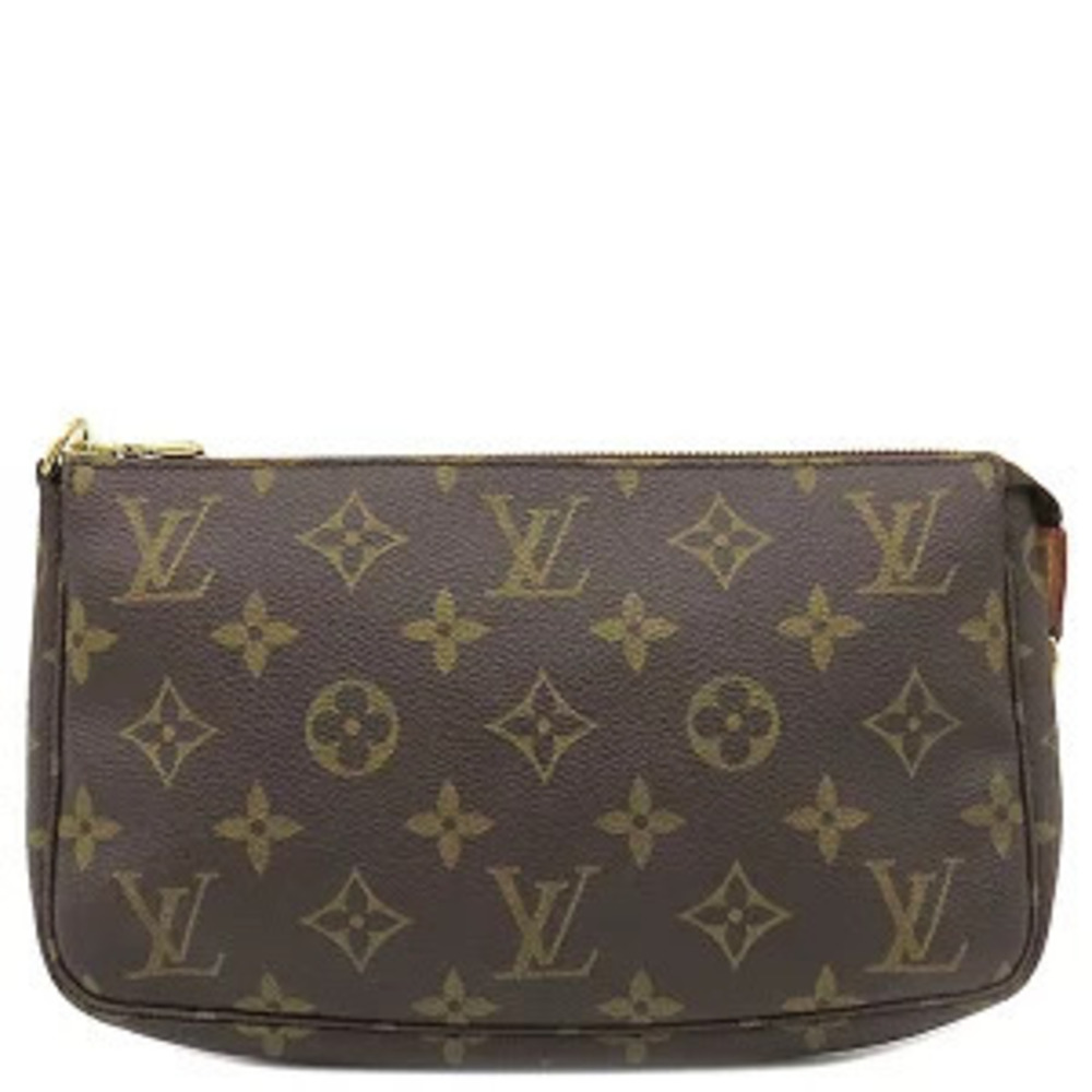 Louis Vuitton Accessory Pochette Accessoires Monogram Canvas Brown Handbag